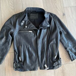 All Saints  Leather Biker Jacket